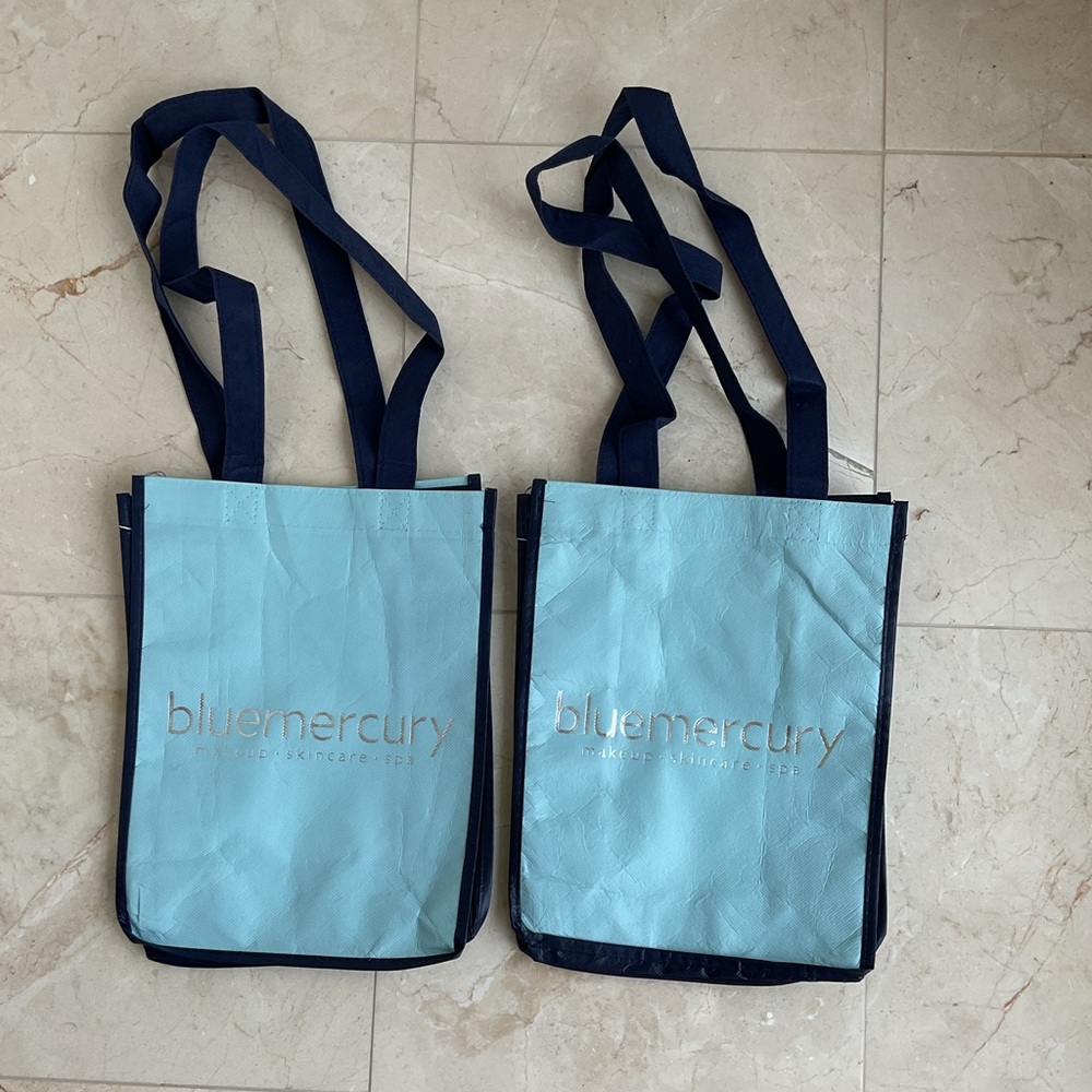 (2) bluemercury reusable totes